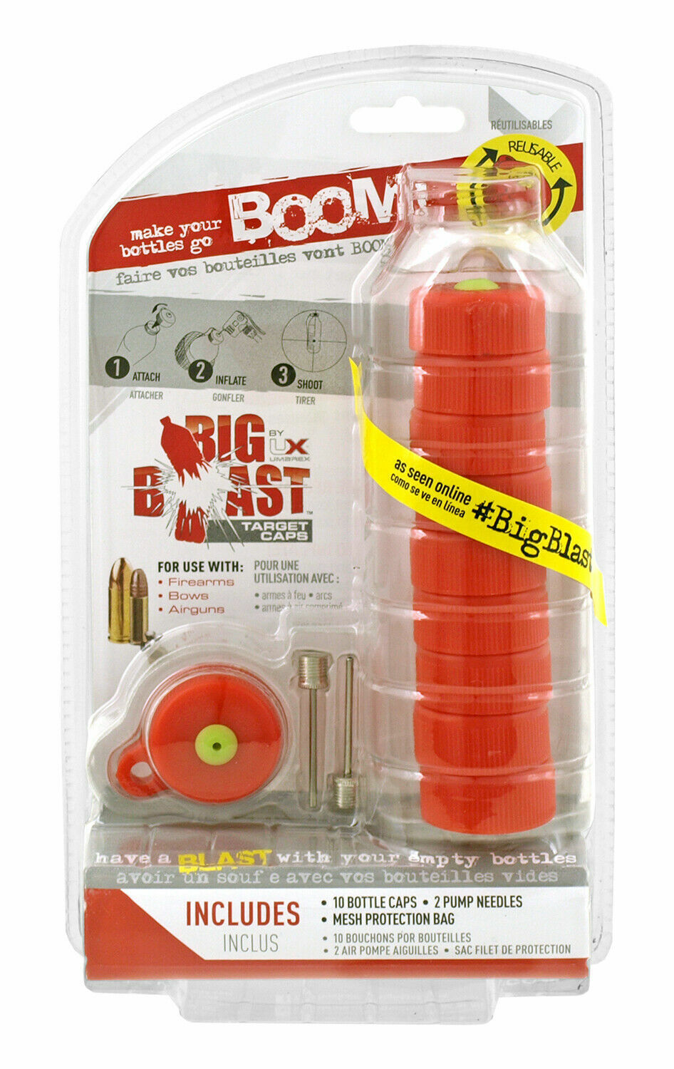 Big Blast Plastic Bottle Top Cap Targets Airguns, bows,firearms