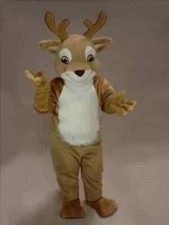 Christmas Deer Mascot Costume Reindeer Adult Animals Cosplay Props Unisex Parade