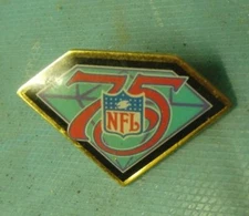 NFL 75TH ANNIVERSARY Hat or Lapel pin