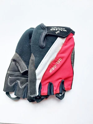 Walser Handschuhe Radhandschuhe Fahrradhandschuhe Gel-Grip Halbfinger Gr: M