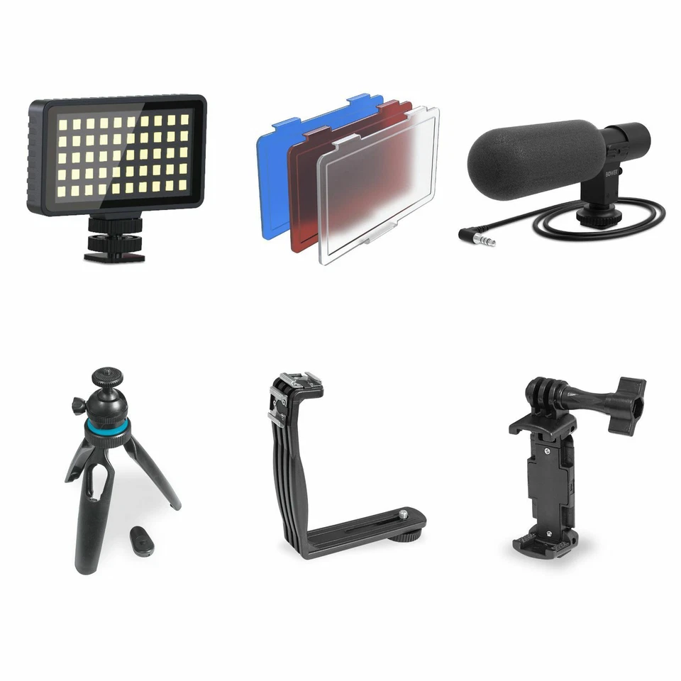 Kit de vlogger Bower Ultimate Smartphone Configuración de vlogging (WSC-ULTVLK) -[LN]™ Foto 4 de 4