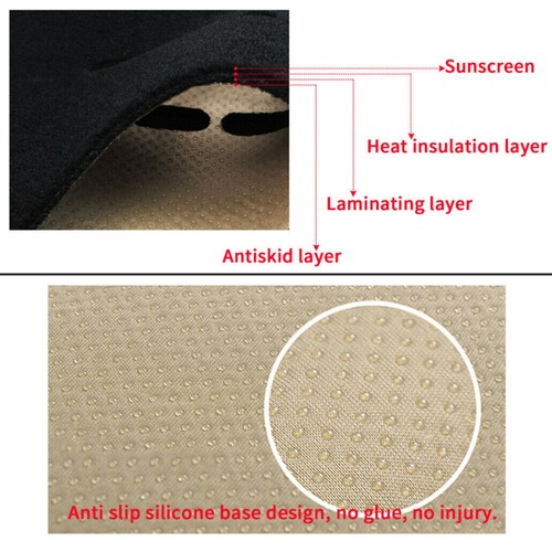 Anti-sun Dash Cover For Toyota Corolla 2019 2020 2021 Anti-slip Suede Dashboard - Picture 2 of 9