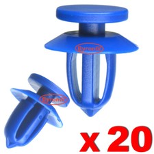 VAUXHALL DOOR TRIM PANEL CARD CLIPS ASTRA J INSIGNIA MK1 MERIVA BLUE PLASTIC X20