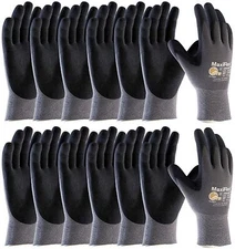 12- 34-874 MaxiFlex Foam Nitrile Grip Palm Coated PROTECTIVE WORK GLOVES 2XLARGE