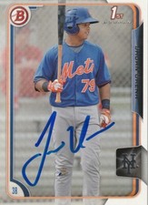 JHOAN URENA  NEW YORK METS  SIGNED 2015 BOWMAN PROSPECTS CARD #BP98