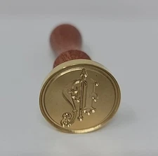 Victorian Letter N Wax Seal Stamp Vintage Retro Brass Head Wooden Handle Mceal