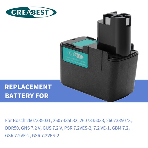 7.2V 3500mAh Ni-MH Akku Für Bosch 2607335032 2607335033 GBM GSR PSR 7.2 VES-2 - Bild 4 von 14