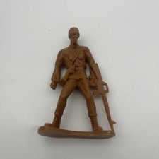 Vintage Large 4" Army Men Tan Soldier Figure Greenbrier International