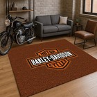Harley Rug, Motorcycle Rug, American Legends Motorcycle Rug, Garage Floor Rug