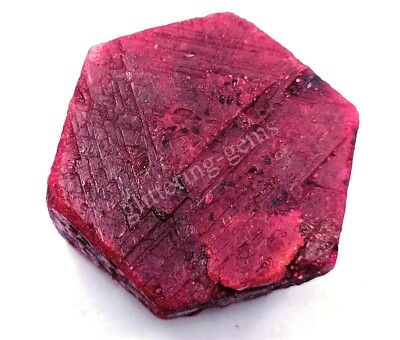 500.00 CT Natural Red Ruby Chakri Uncut Rough Dyed Certified Loose