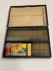 Microslides Glass Microscope Slides Scientific Box Vintage Doctor Memorabilia