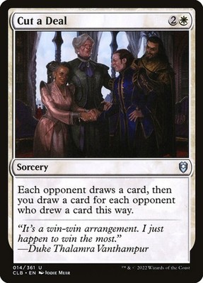 MTG Cut a Deal  - Commander Legends: Battle for Baldur's Gate #014