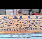 Dated 1877 Henry County Leatherwood Va 5lb Wood Cigar Box Stenciled Eagle  — photo 4