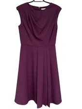 Calvin Klein Women's Dress Size 4 Purple Plum Fit & Flare Sleeveless