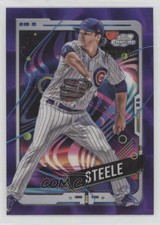 2024 Topps Cosmic Chrome Purple Nebula Refractor 75/150 Justin Steele #79 b4d