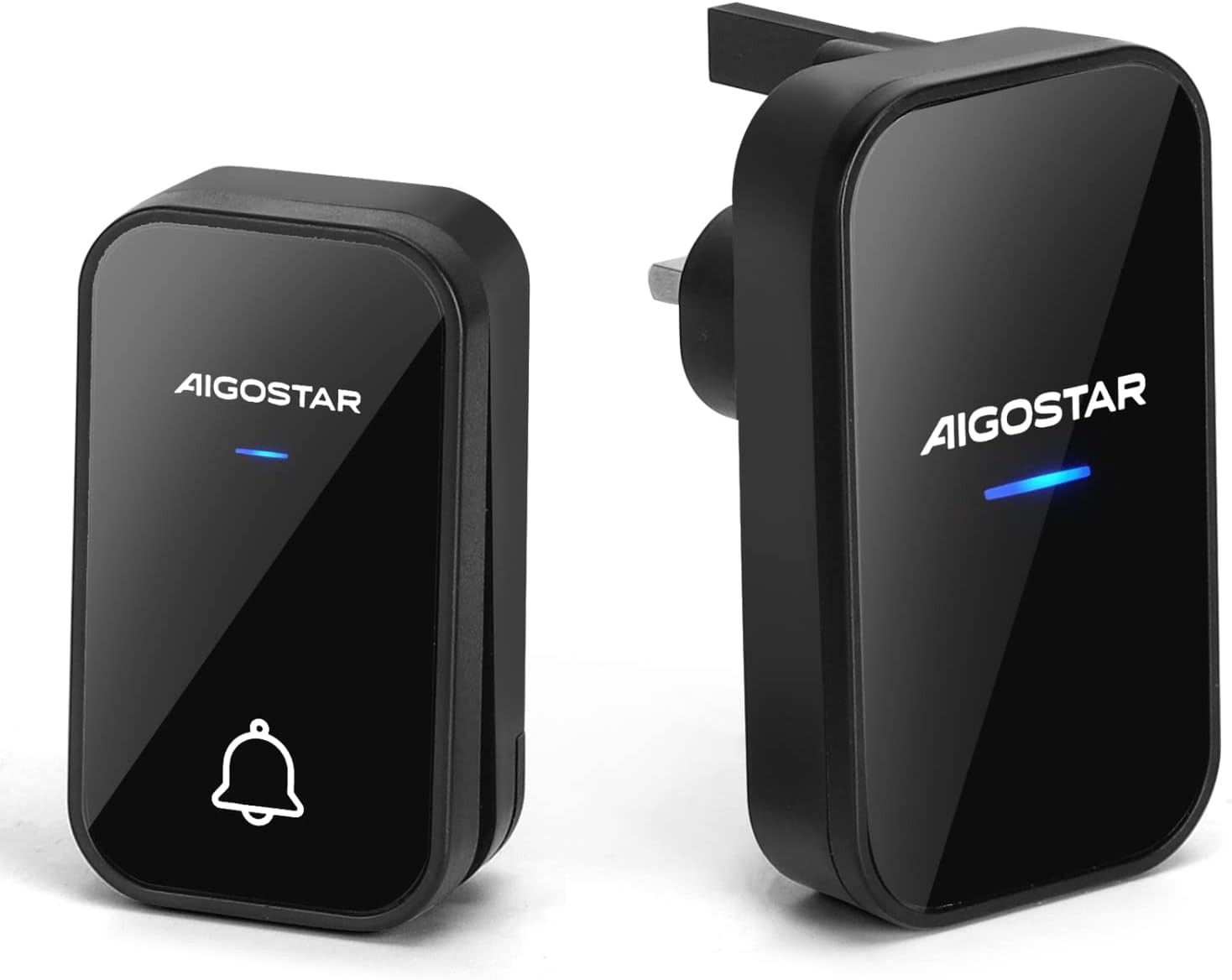 Aigostar Wireless Doorbell, Self-Powered Door Bells Wireless Cordless, No Batte