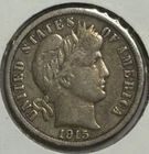 1915 10c Barber Dime ** T9884
