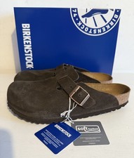 Birkenstock Boston Mocca Veloursleder Weichbettung Clogs  41 & 43 Normale Weite