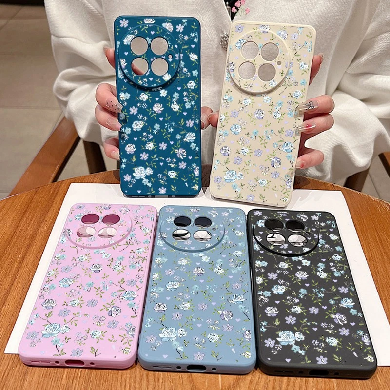 Flower Silicone Case For OnePlus 13 Ace 5 3 12R 12 13R 11R Shockproof Soft Cover - Image 2 of 4
