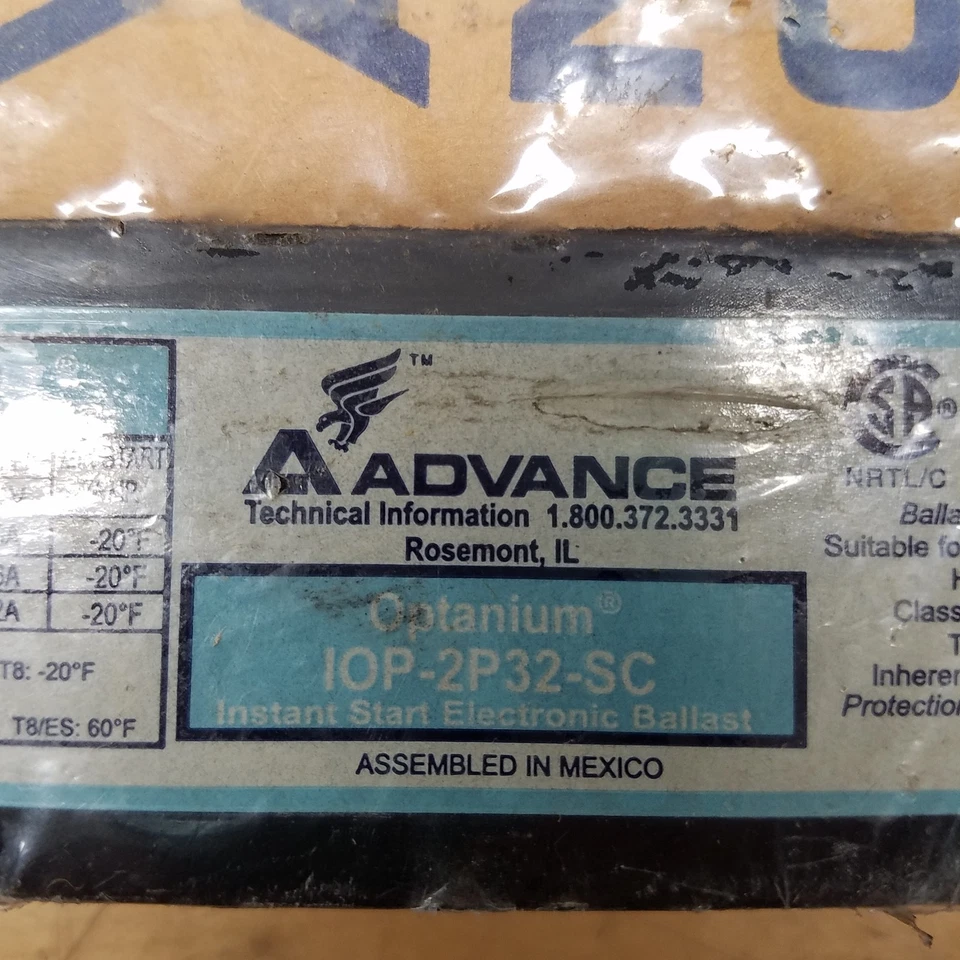 Advance IOP2P32SC Ballast, 120/277V - NEW - Image 2 of 3