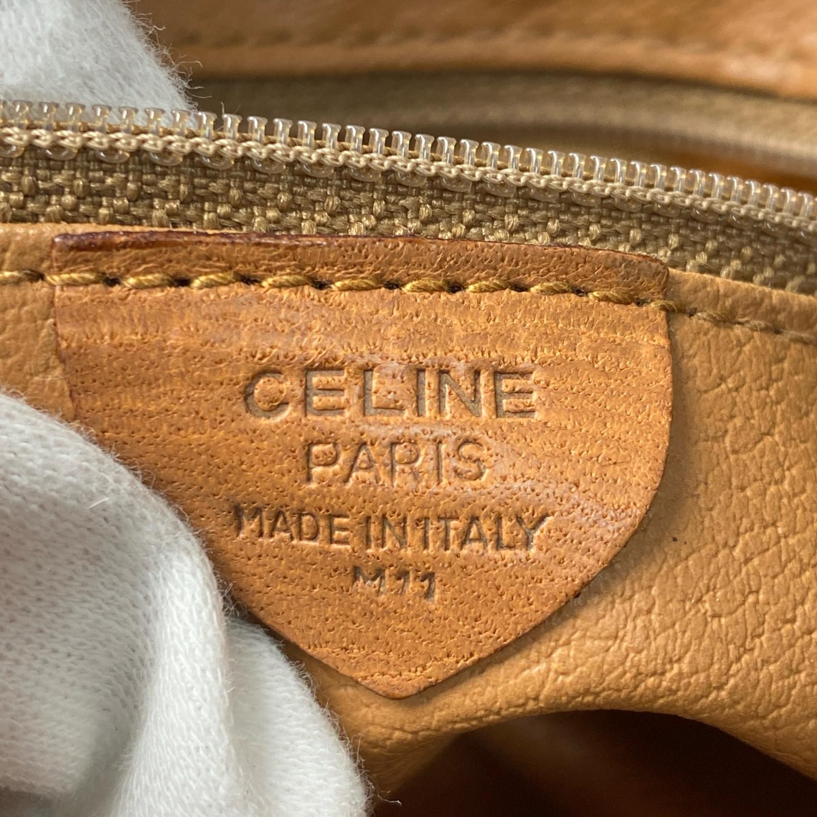 Celine Macadam Pattern Brown PVC Mini Boston Bag … - image 9