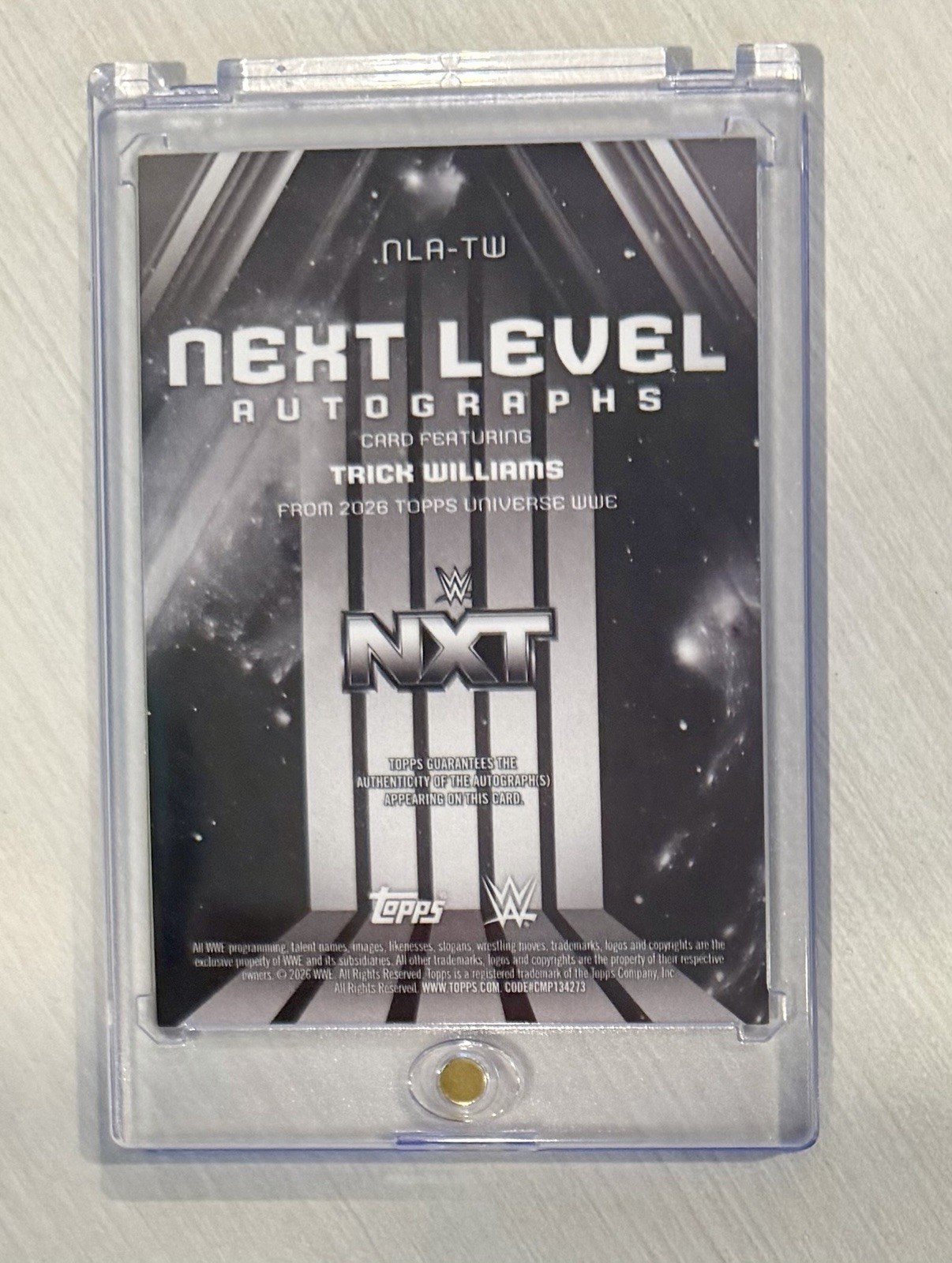 2026 Topps WWE Universe Trick Williams Next Level Auto #NLA-TW view 2