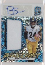 2019 Panini Spectra Neon Blue Prizm 80/99 Benny Snell Jr #RRPS-14 Patch Auto 5w7