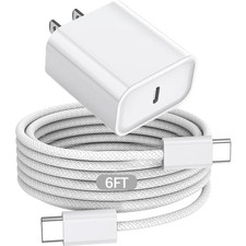 20W USB C Fast Wall Charger for Airpods Pro 3rd/2nd,AirPods 4/Max 2 2026,iPho...