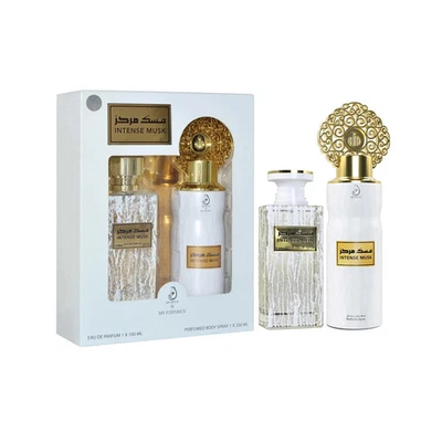 ARABIYAT (MY PERFUMES) Arabiyat - Intense Musk (Musk Tahara) EDP 100ML + DEO 200ML White Misk SET
