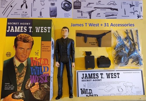 US Secret Service Agent James T West The Wild Wild Marx 31 Accessories Johnny