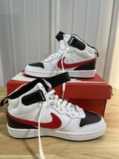 Nike Unisex Kids Shoes GS Court Borough Mid 2 CD7782 110 Size 5.5