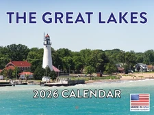 Great Lakes of Michigan Calendar 2026 Monthly Wall Calender 12 Month