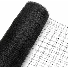 Black Heavy-Duty Garden Netting, 7.5' x 100', Protects Plants, Fruits & Vegies
