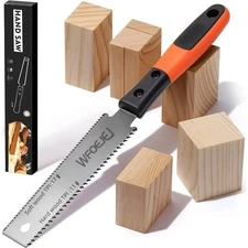 6-Inch Double Edge Pull Saw with SK5 Flexible Blade 11/17 TPI for Hardwood