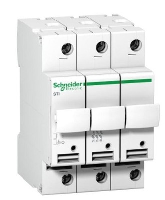 Sicherungshalter Sockel Acti9 STI Schneider Electric 3P 10.3x38 500Vac - A9N1565