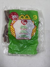 NEW Ty Beanie Baby CLAUD The CRAB McDonalds Collectible Plush Retired Original 9