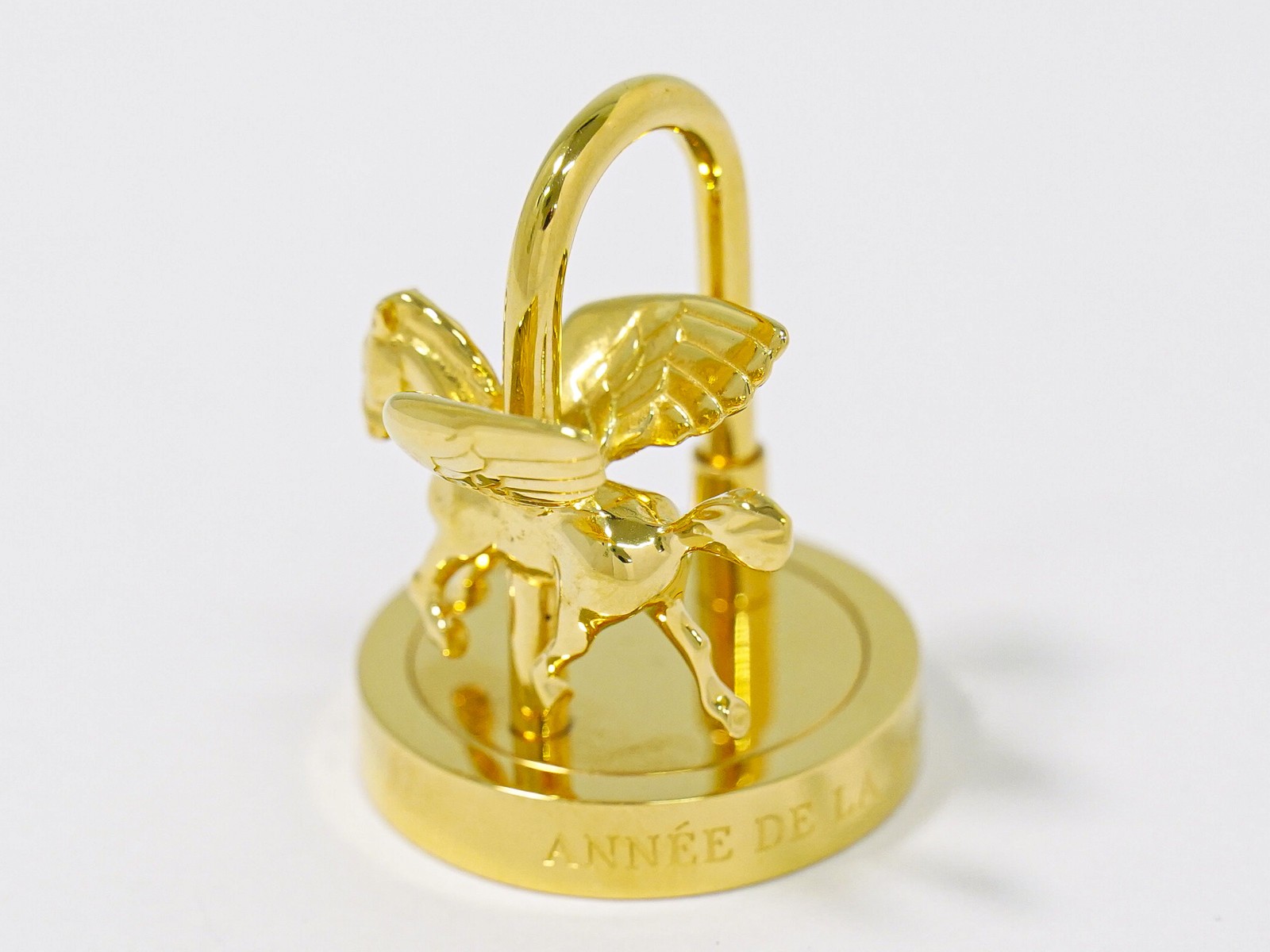 HERMES 2007 Entrez Dans la Danse!  Pegasus Gold Plated  Cadena Charm thumbnail 2