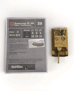 German Jagdpanzer IV/48 30/45 CONTESTED SKIES Axis & Allies Miniatures W Card