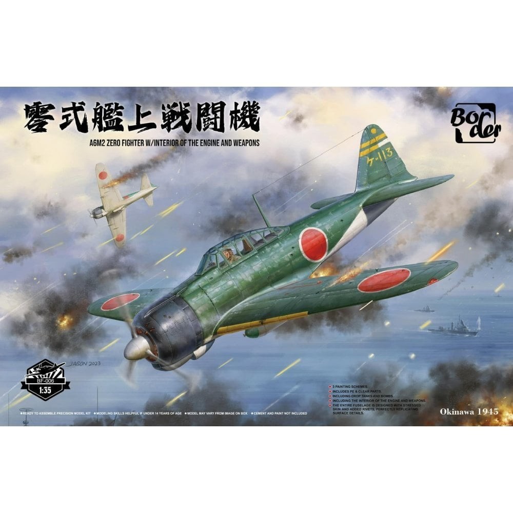 Border Models 1:35 A6M2 Zero Fighter Aircraft Model Kit BF-006