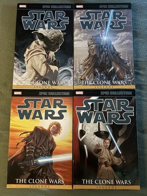 Star Wars Epic Collection The Clone Wars Vol 1 2 3 4 Complete