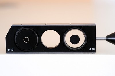 Ph20/DF20 Schieber f. Zeiss Jena Mikroskope, Kond. 1,2 mit Modulatoreneinschub
