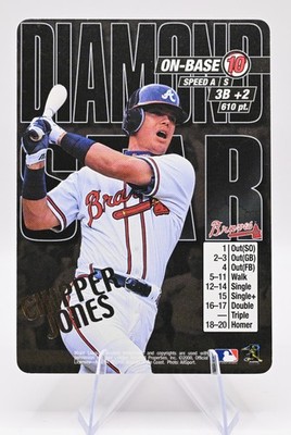2000 MLB Showdown Diamond Star Promos Chipper Jones HOF Atlanta Braves