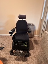 Quantum Edge 2 Power Wheelchair Joystick Reclining full tilt Black Green