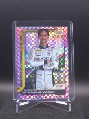 2025 Topps Chrome Formula 1 Tasanapol Inthraphuvasak Pink Checker #53 /250