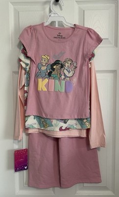 BNWT GIRL'S DISNEY PRINCESS FOUR (4) PIECE SET US SIZE 5