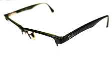 Ray Ban RB7012 2489 Tortoise Green Half Rim Eyeglasses Frame 51-17 140
