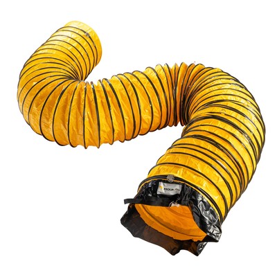 25FT PVC Flexible Duct Hosing for Exhaust Fan (12inch w/o Bag)
