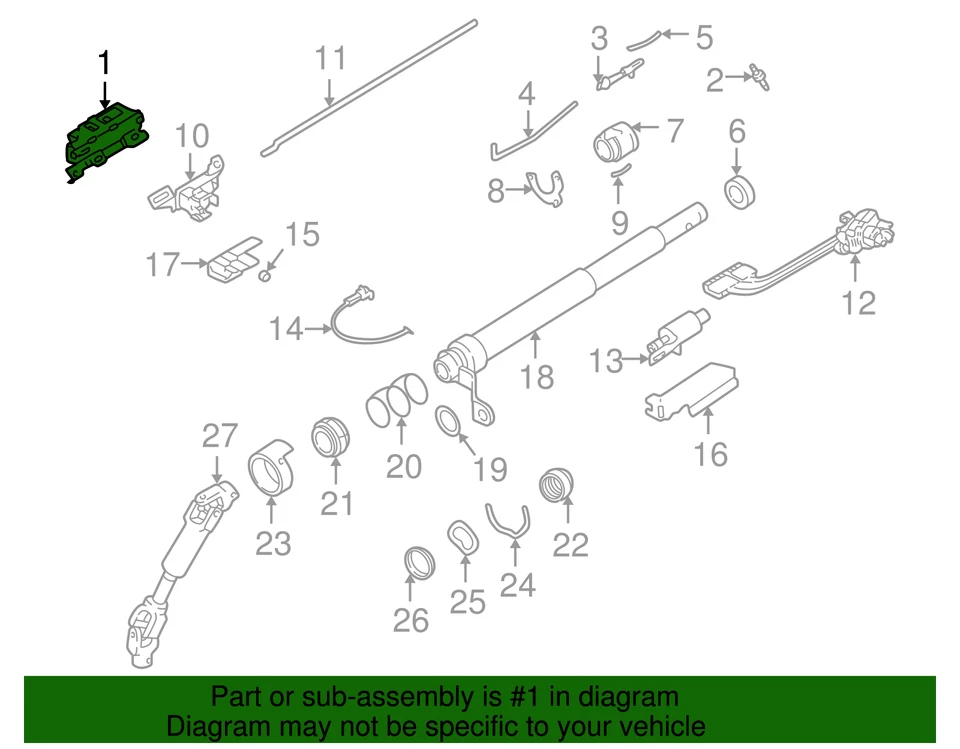 Genuine GM 1984-1995 Chevrolet GMC Oldsmobile Pontiac Ignition Switch 1990115 - Imagem 2 de 2