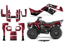 ATV Graphics Kit Quad Decal Sticker For Kawasaki Bayou 250 03-12 REAPER RED