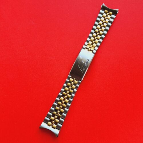 Fairchild Watch Bracelet 20mm End Links Two Tone Band Stainless Steel Vintage - Zdjęcie 1 z 6